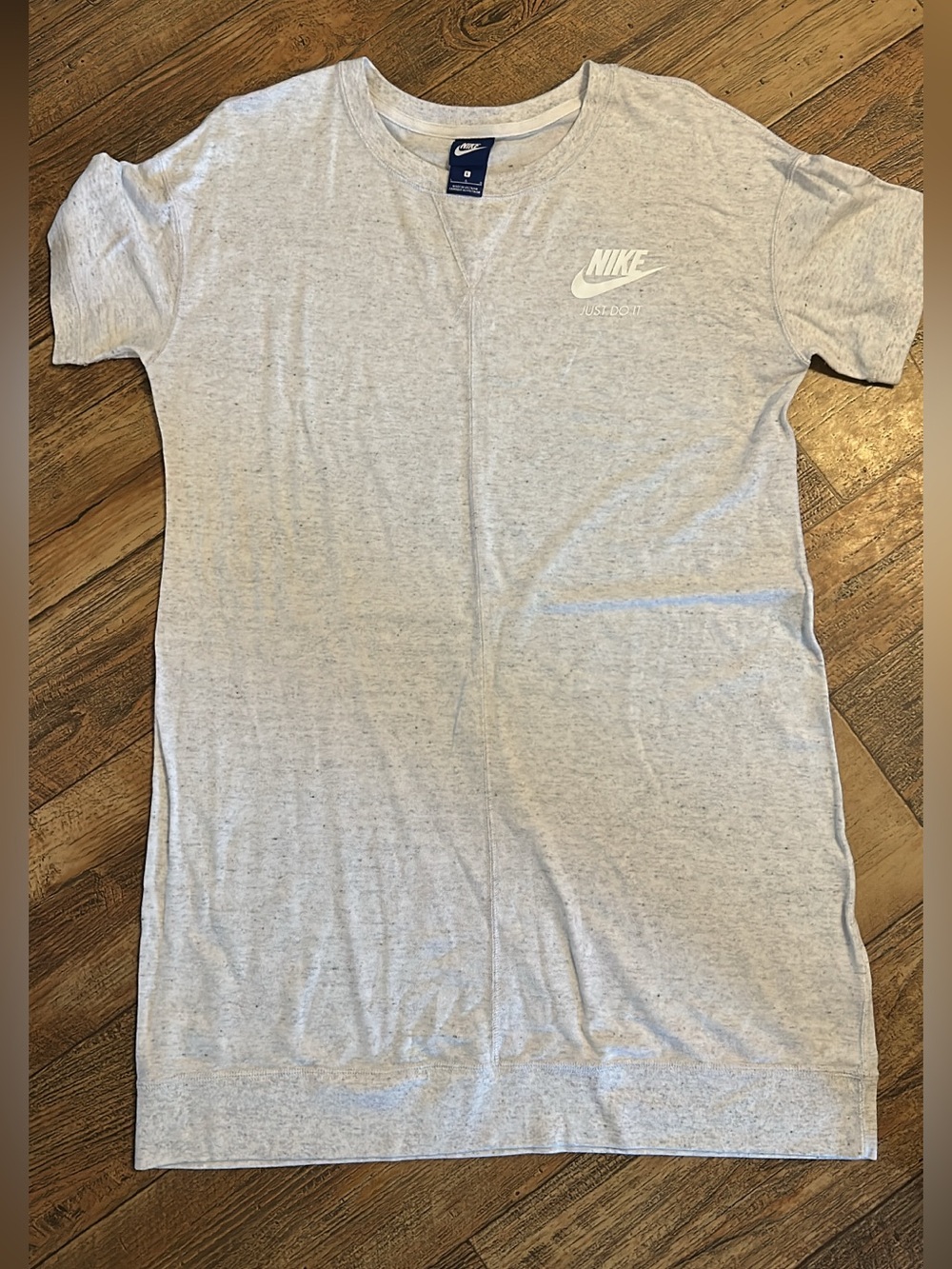 Nike Heather Gray Short Sleeve T-Shirt Dress